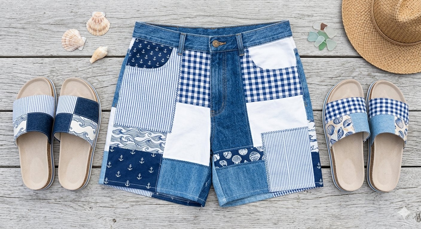Ocean Scrap Shorts